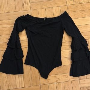 Soprano off-the-shoulder bodysuit black